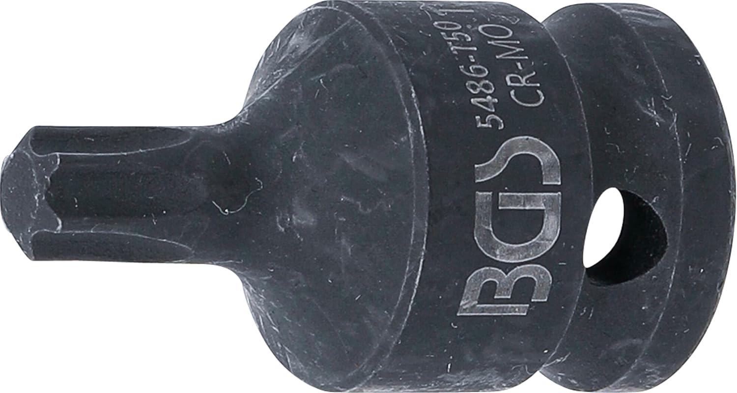 BGS 5486-T50 Power Bit Insert 12.5 mm (1/2 Inch) T-Profile (for Torx) T50
