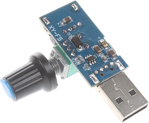 Miniatura 4 de NOYITO Regulador de controlador de velocidad continua con ventilador USB de 5 V con módulo de velocidad de interruptor DC 4-12V a 2.5-8V 5W (paquete