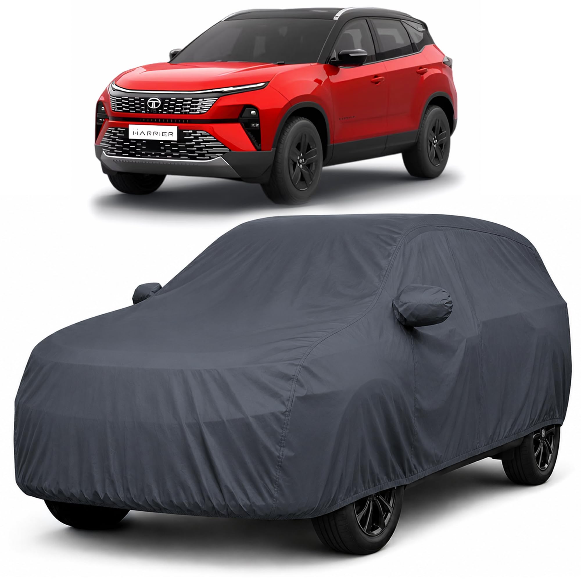 Autofact Premium Waterproof Car Cover for Harrier | High Quality Rain Cover Fabric |Triple-Stitched |Lightweight & Soft Feel|Dustproof & Scratchproof |Indoor & Outdoor Use