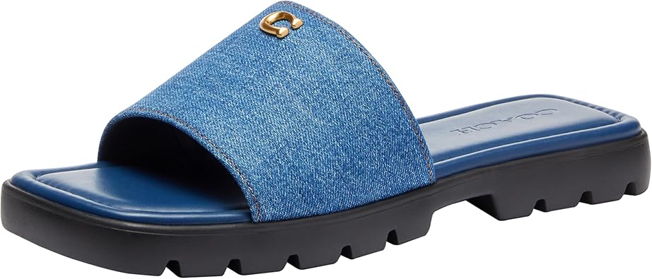 Amazon | Coach レディース フローレンス サンダル, ディープ