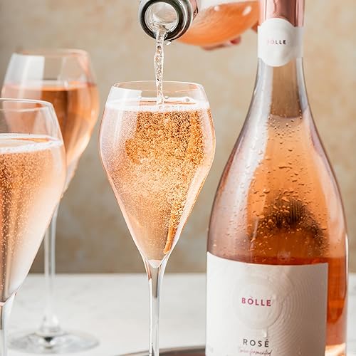 Miniatura 3 de BOLLE Vino espumoso rosado 0.5% sin alcohol, bajo en calorías, vegano, sin gluten, 26.4 fl oz (25.4 fl oz)