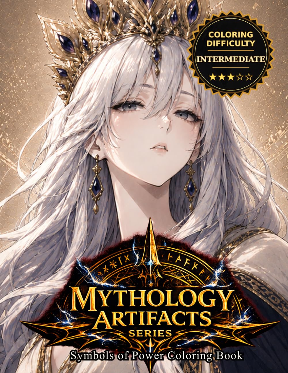 Mythology Artifacts Series: Symbols of Power Coloring Book: Legendary Weapons, Sacred Relics, and Divine Symbols from World Mythology (Mythology Tattoo Coloring Series)