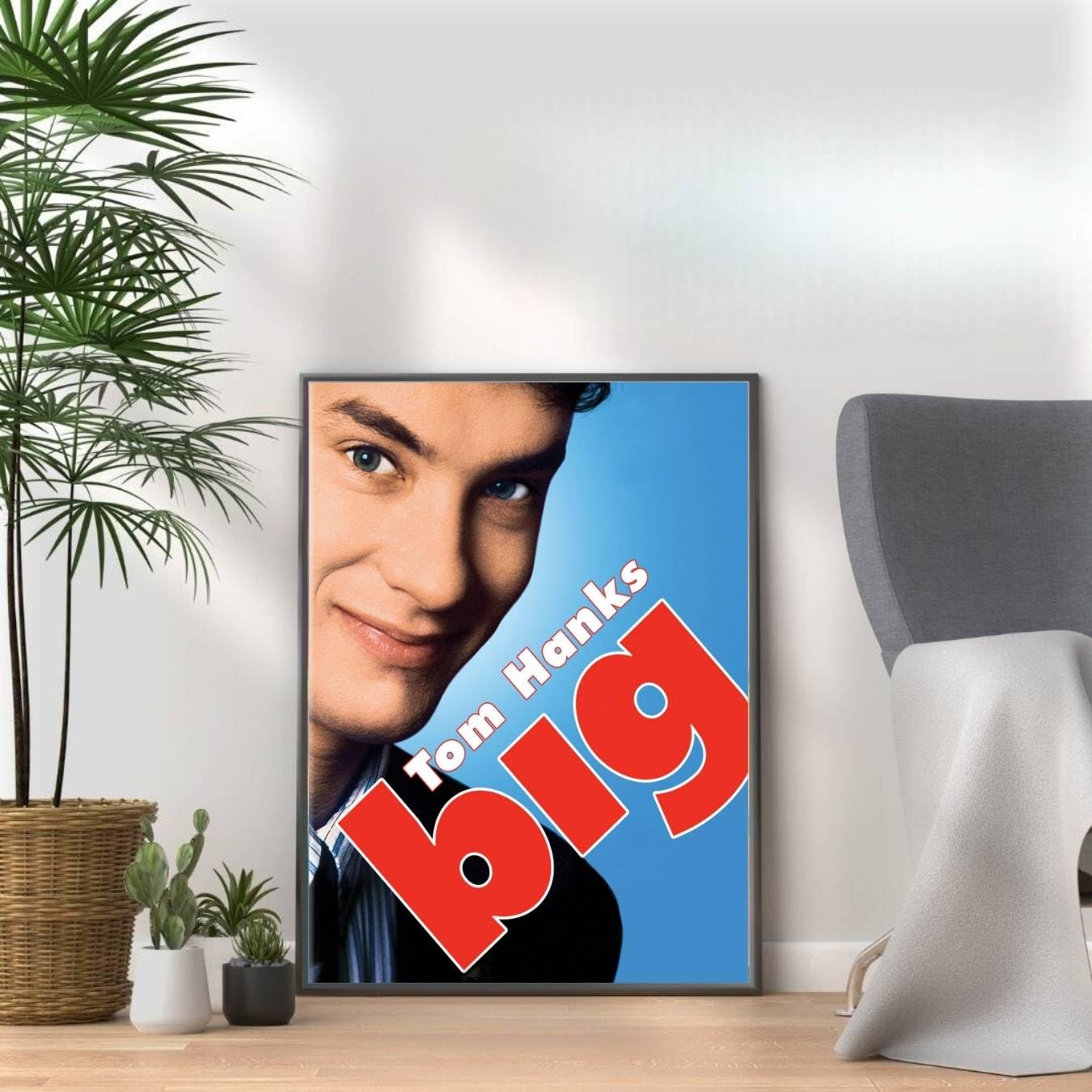 Big, 80s Movie Print Vintage Nostalgic Tom Hanks Film Poster, A4 and A3 Size Frame Options,Great Home, Pub, Café, Bar Decoration Wall Art Print, House gift for movie lovers (A4 Print Only)