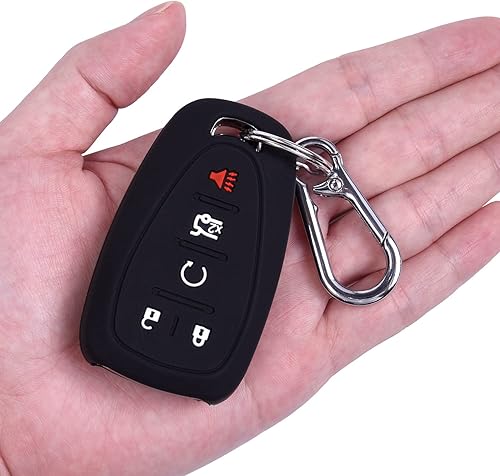 Miniatura 3 de Wisdompro 2 fundas de silicona para llaves de Chevy Equinox Malibu Cruze Traverse Trax Blazer Camaro Trailblazer Sonic Volt Spark, funda protectora