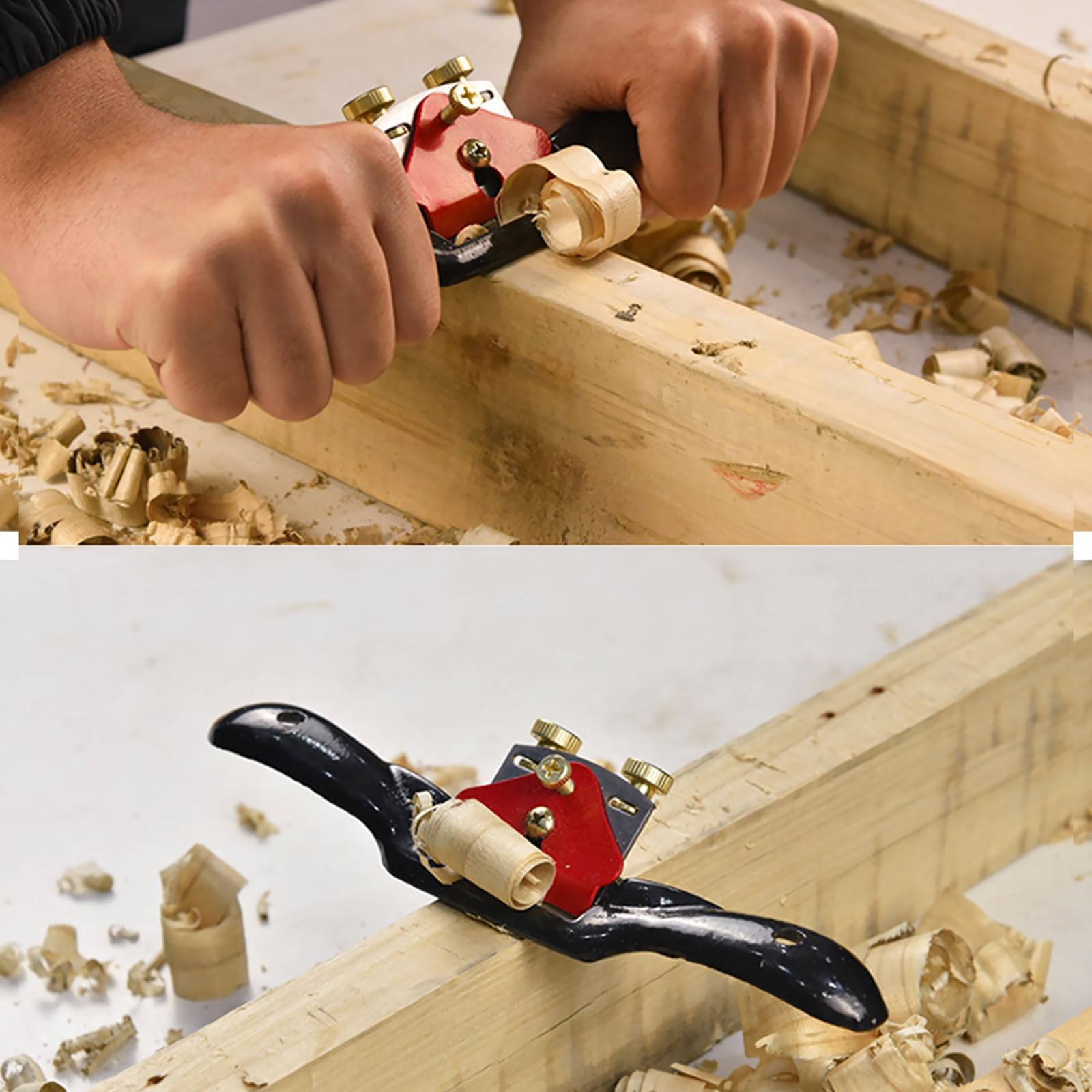 Set di utensili manuali per la lavorazione del legno, 7 pezzi, regolabili, portatili, per la lavorazione del legno, per la lavorazione del legno, per lavori in legno