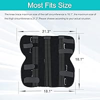 Vista 5 de Estabilizador unisex de inmovilización de rodilla y pierna para recuperación poscirugía, fracturas de rodilla, inestabilidad, ACL, MCL, desgarro