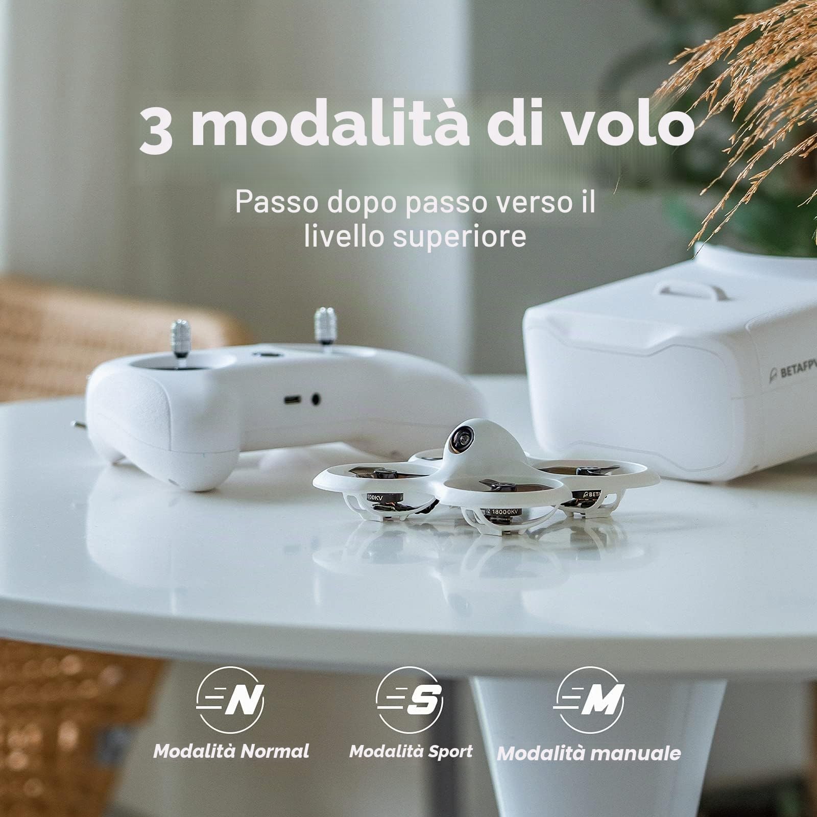 BETAFPV Kit Drone Cetus Pro FPV RTF Con Supporto Altitudine Autoprotezione Atterraggio Di Emergenza 3 Modalità di Volo Funzione Tartaruga Drone Pronto a Volare per Principianti Adolescenti