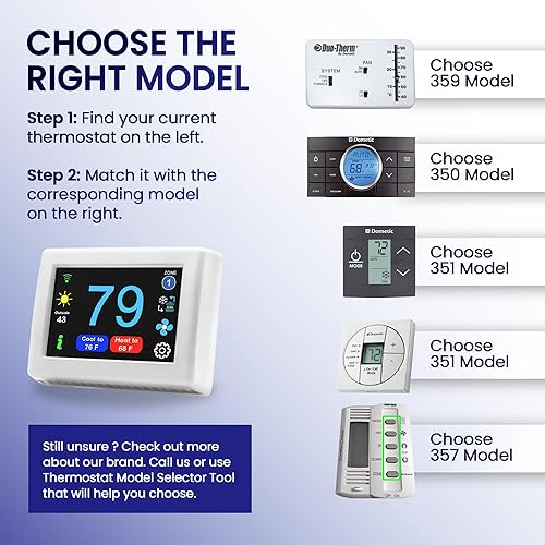 Vista 82 de MICRO-AIR - Termostato digital EasyTouch con WiFi o Bluetooth, programable y confiable, termostato Dometic para autocaravana, exteriores