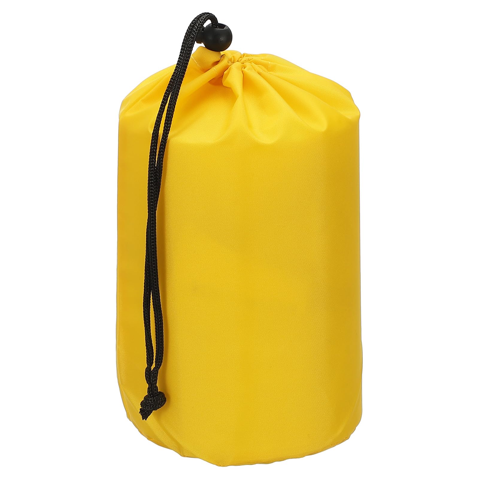 PATIKIL Stuff Sack, 5 x 10 Inch Waterproof Outdoor Storage Sack Portable Drawstring Dust Flap Bag Lightweight Sleeping Bag for Camping Hiking Backpacking, Yellow