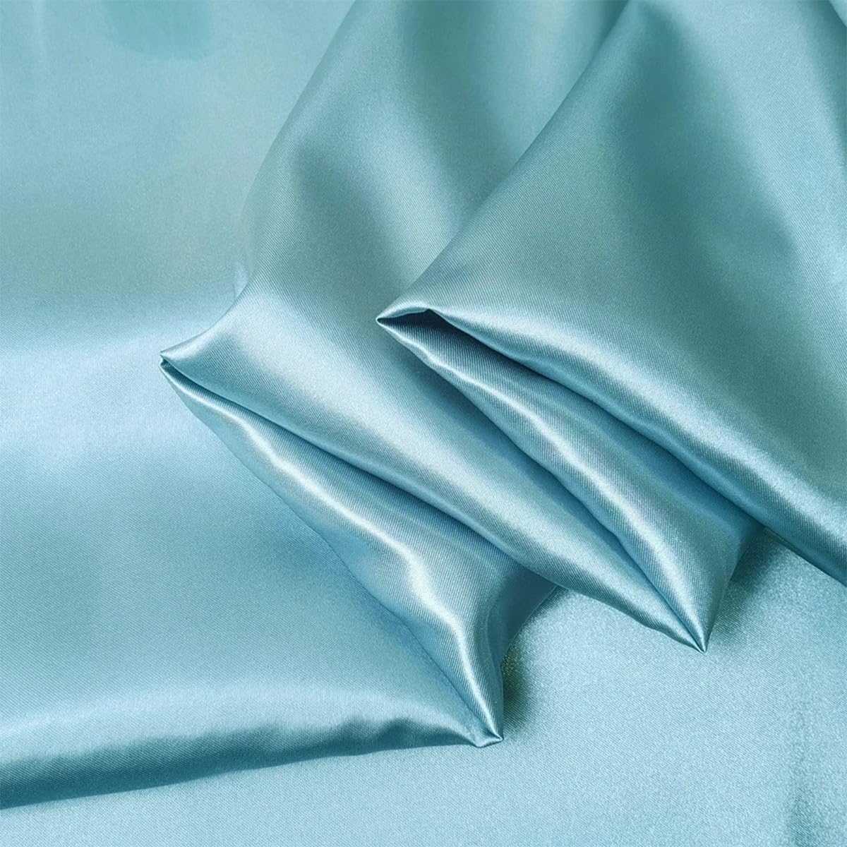 Tissu Bleu au mètre, Polyester léger pour Doublure, Confection de Robes de mariée, décorations de Mariage