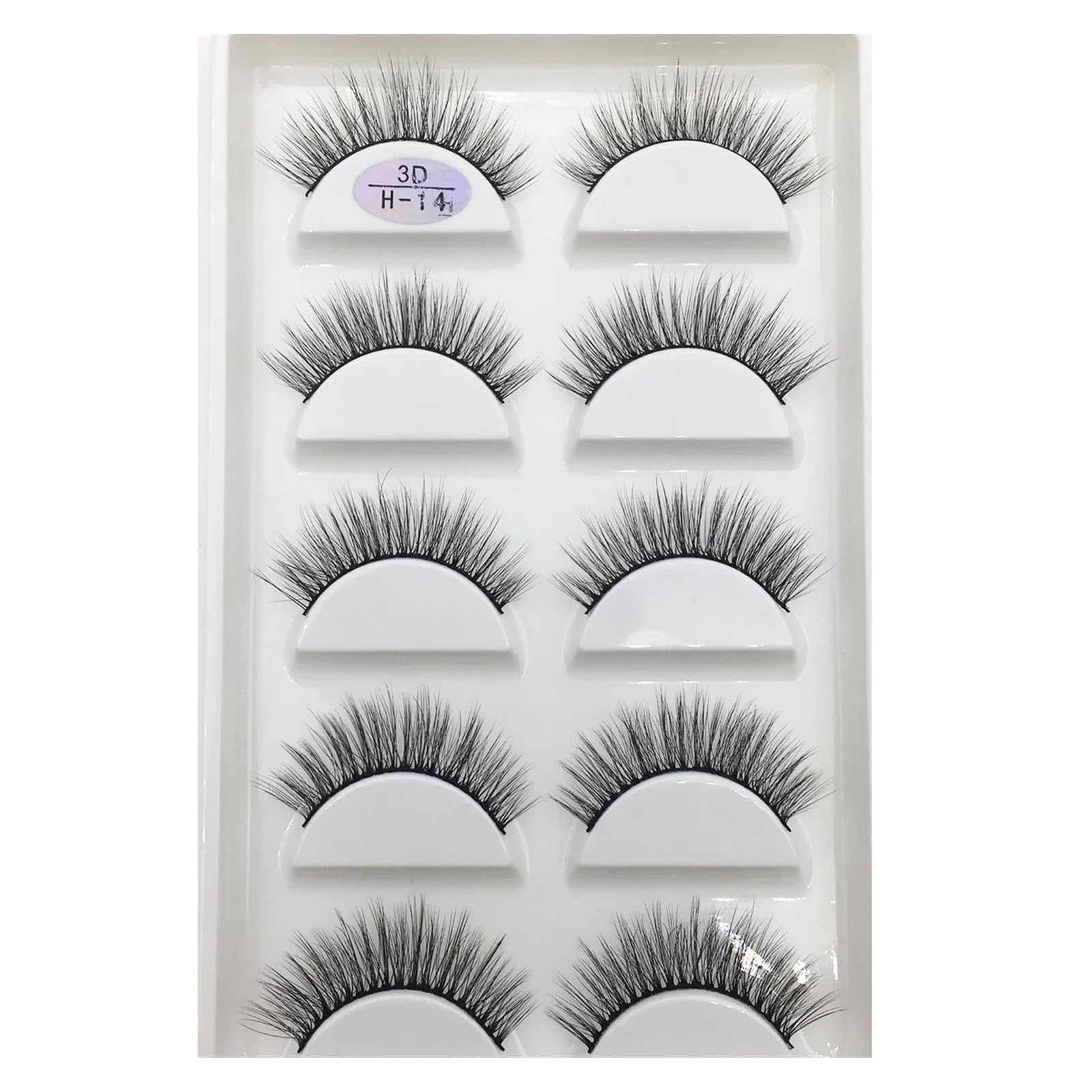 UAMOU 16 Style 10 50 Boxes 3D Mink Lashes Natural Cross False Eyelashes Long Messy Makeup Eye Lashes