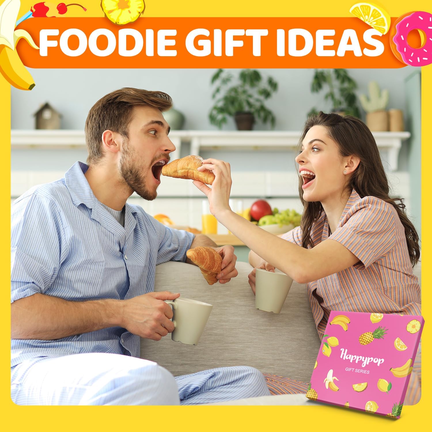 HAPPYPOP Fruit Gifts for Women - Strawberry Cherry Avocado Lemon Watermelon Socks - Image 4