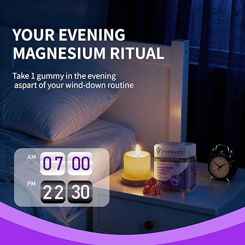 Miniatura 7 de Gomitas de citrato de magnesio y glicinato de magnesio Mega16-en-1 para dormir, suplemento complejo de magnesio de alta absorción para mujeres