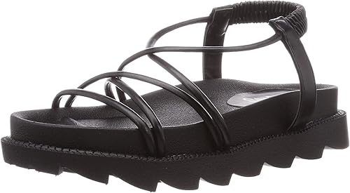 Amazon スタイル ジェリービーンズ サンダル ラインストラップスポーツサンダル レディース 黒 23 0 23 5 Cm ファッションサンダル