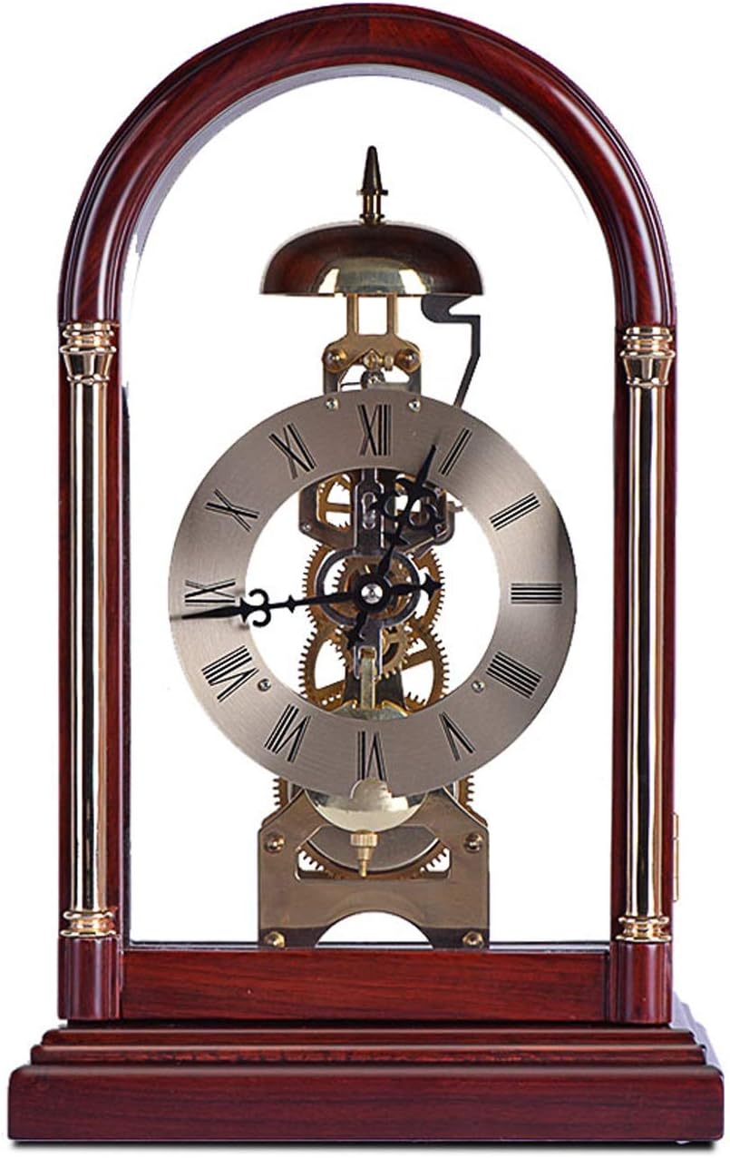 MINDONG HZH Table Clock Mechanical Mantel Clock Home Desk