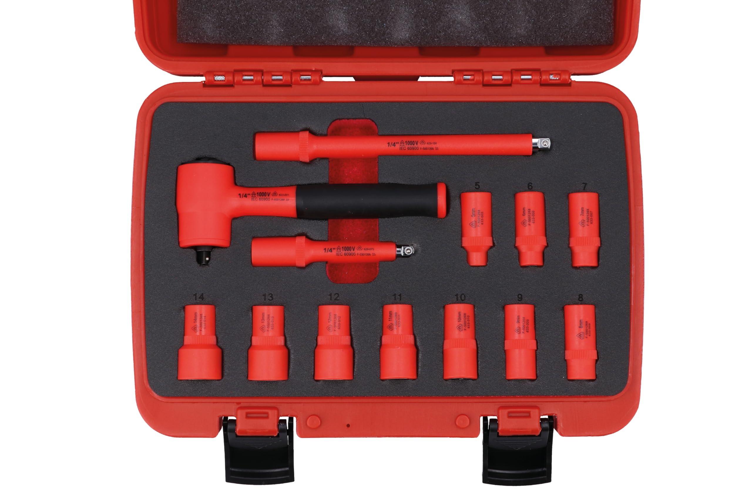 Laser 8799 Insulated Socket Set 1/4" D 13pc