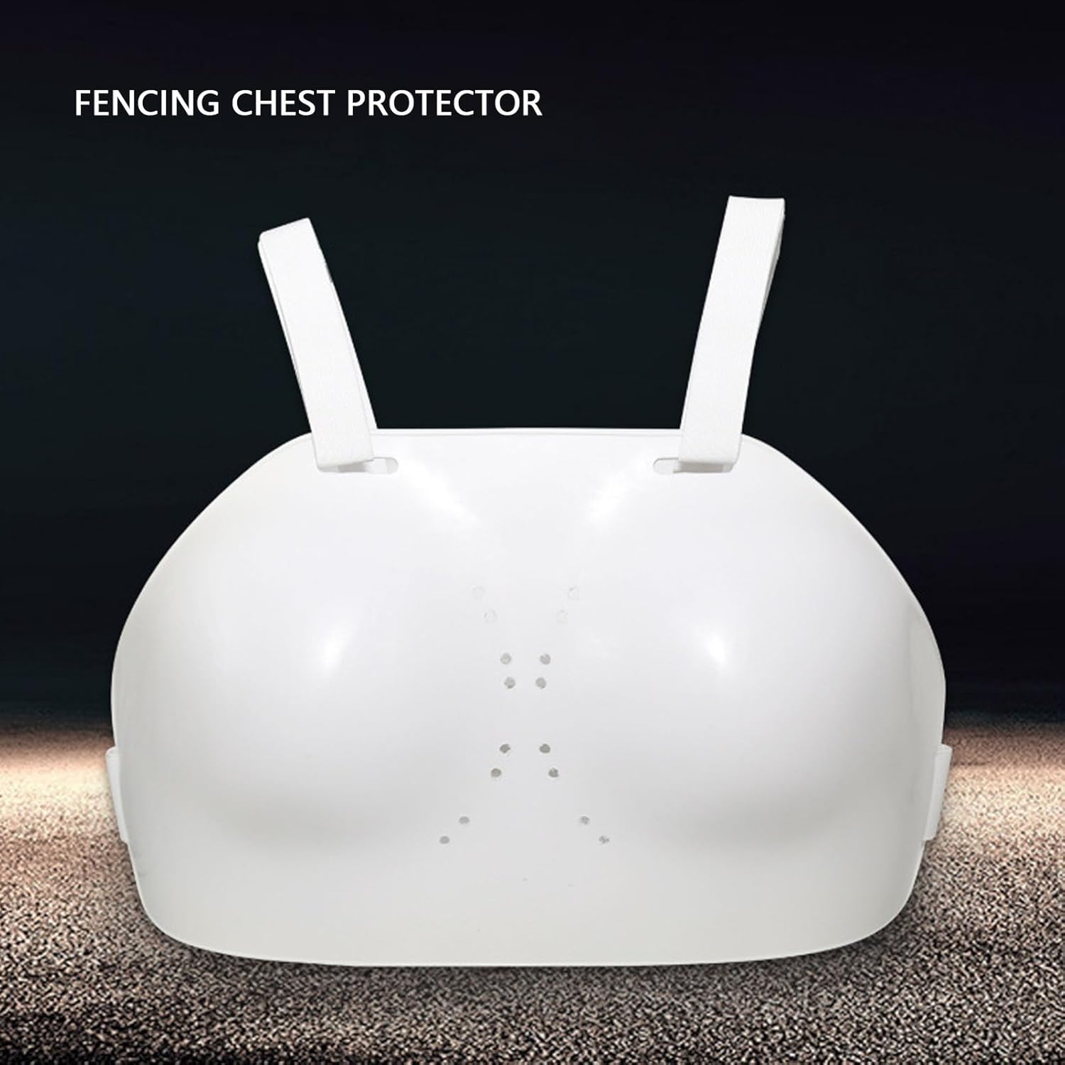 Fencing Chest Guard, PVC Adjustable Strap Breast Protector for Women, Sports Chest Guard for Fencing Soccer Baseball Volleyball, Size M