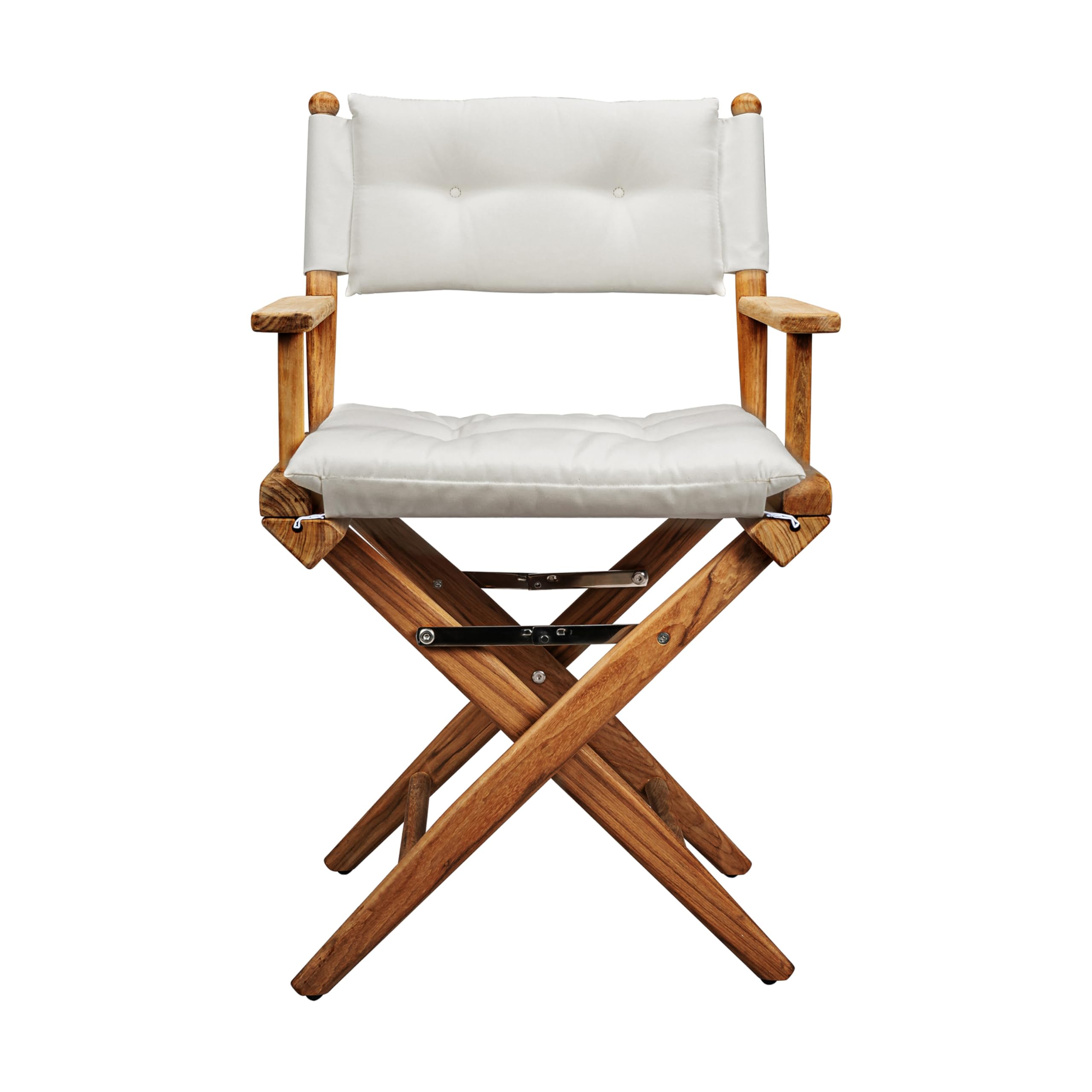 Whitecap 61043 Teak Director's Chair W/Cream Cushion 18
