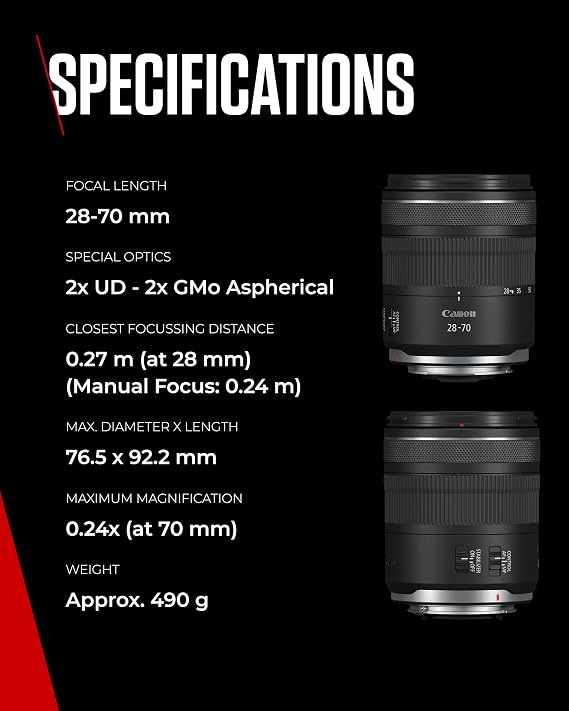 Canon RF 28-70mm f/2.8 IS STM Mirrorless Lens