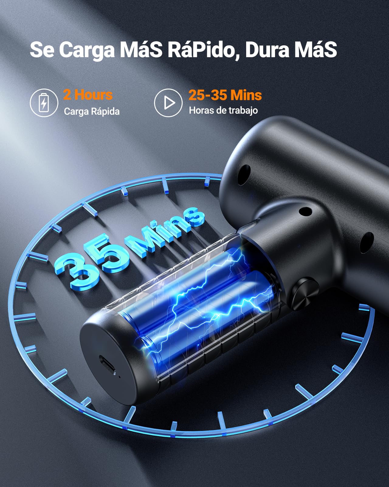 SEALIGHT Aspirador de Mano, 32000Pa Aspirador Sin Cable Potente, Descarga de Polvo con un Solo Toque, Mini Aspirador Recargable con Motor sin Escobillas, Aspirador de Mano Potente