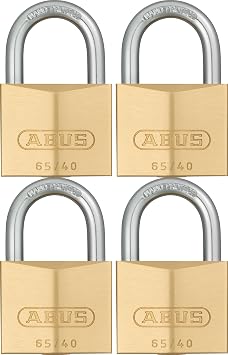 ABUS 65/40 Brass Padlock Quad Pack