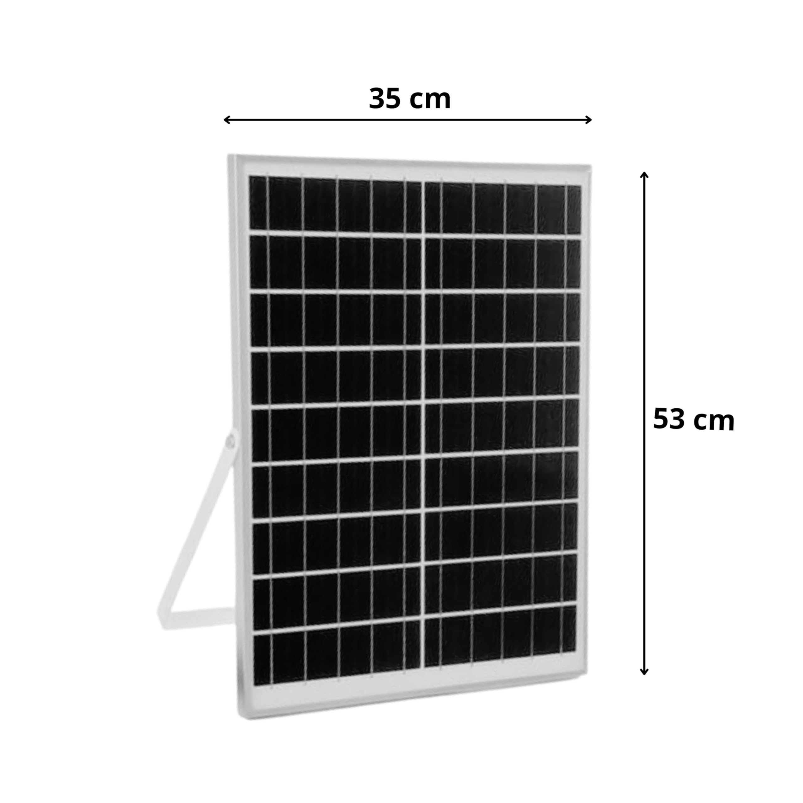 YASTA Faro LED Solare da Esterno 800W PRO Luce Fredda con Telecomando | Batteria a lunga durata, display integrato, sensore crepuscolare automatico, impermeabile IP67 per giardino e strade