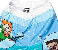 Vista 8 de Minecraft Zombie Creeper Alex Steve - Conjunto de traje de baño y traje de baño para niño pequeño a niño grande