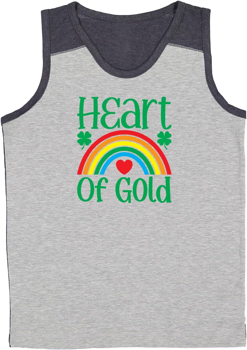 Heart of Gold - Rainbow Youth Contrast Back Tank Top