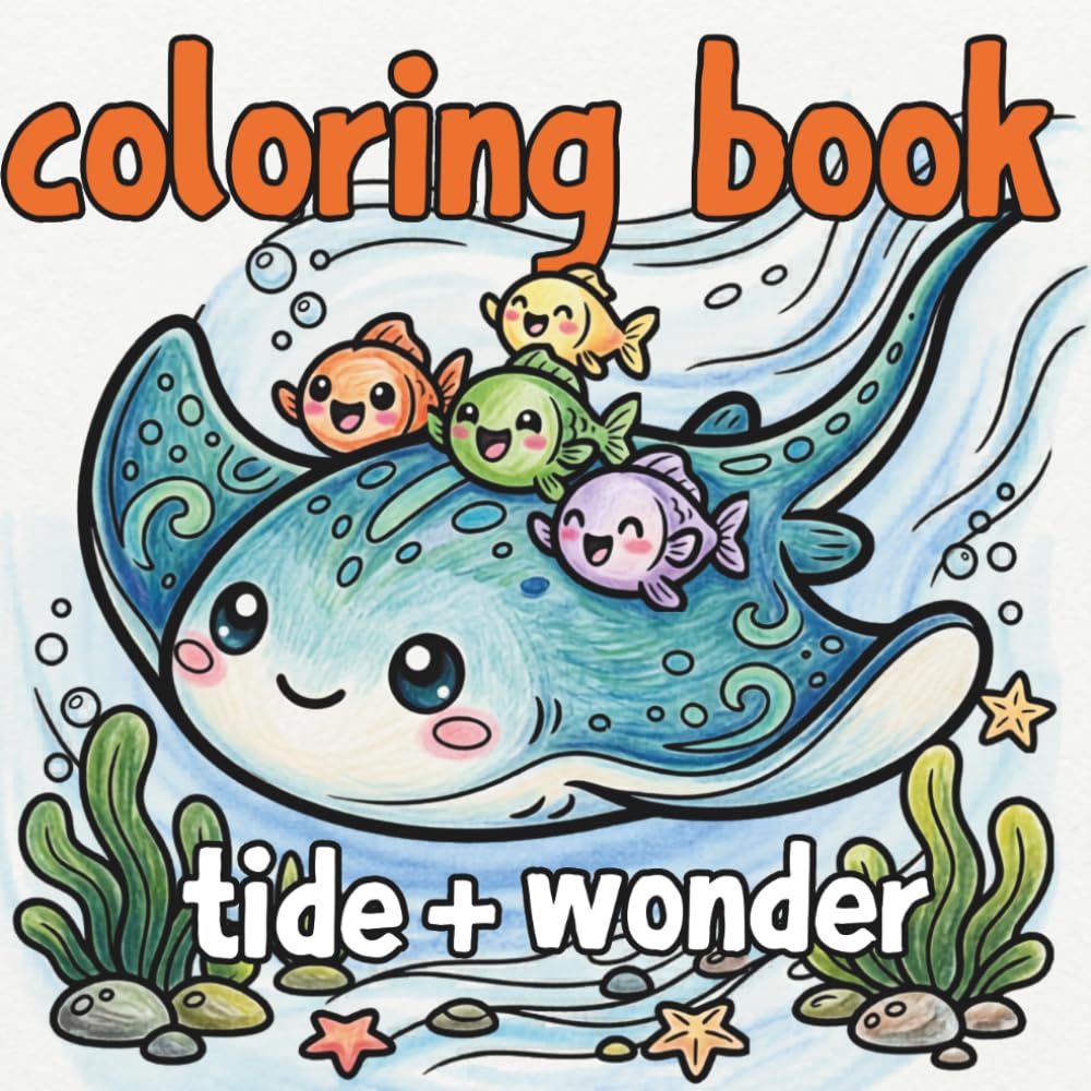 Tide & Wonder: A Cute Deep Sea Animal Coloring Book for All Ages