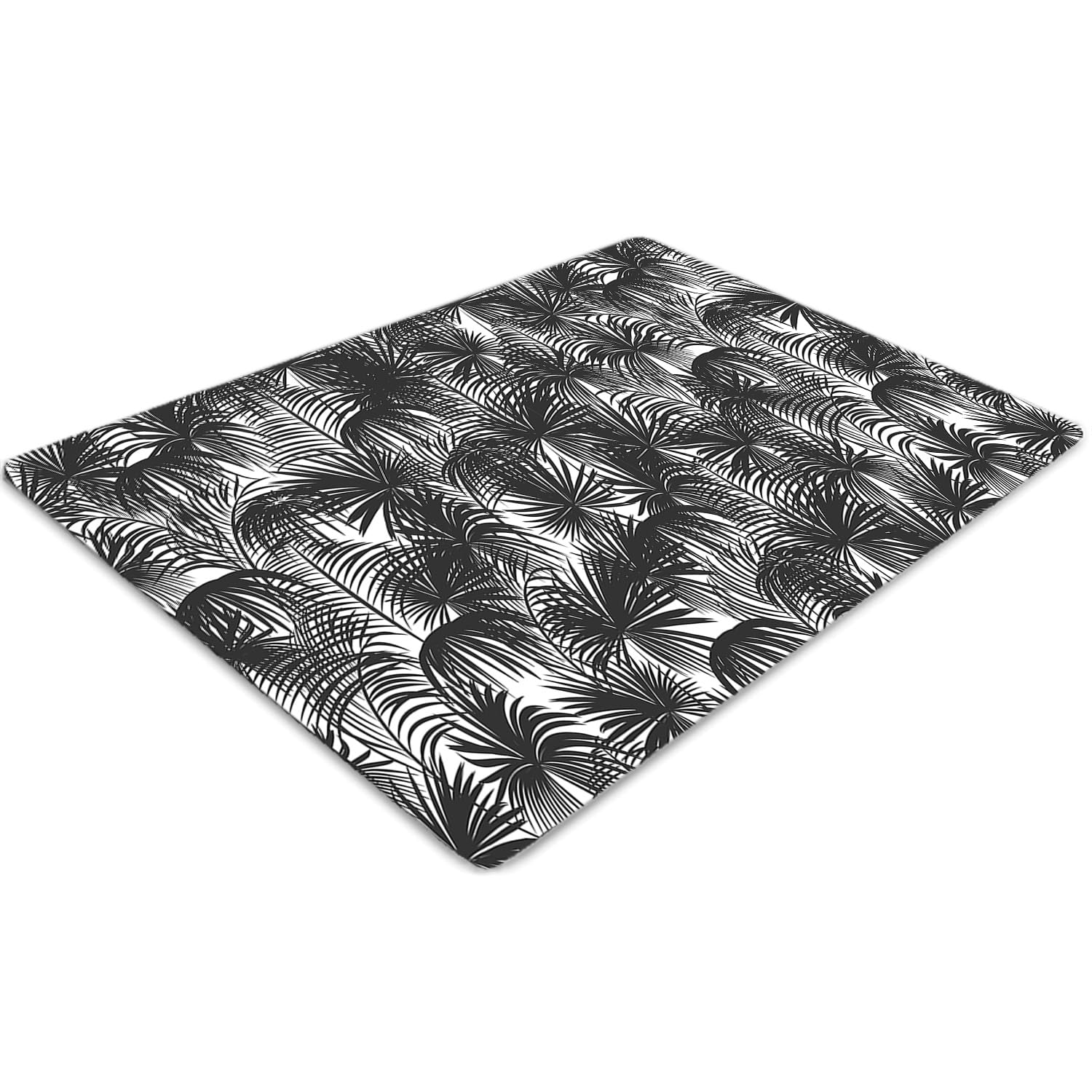 Tapis de chaise 140x100 cm protège-sol imperméable en PVC noir rectangulaire