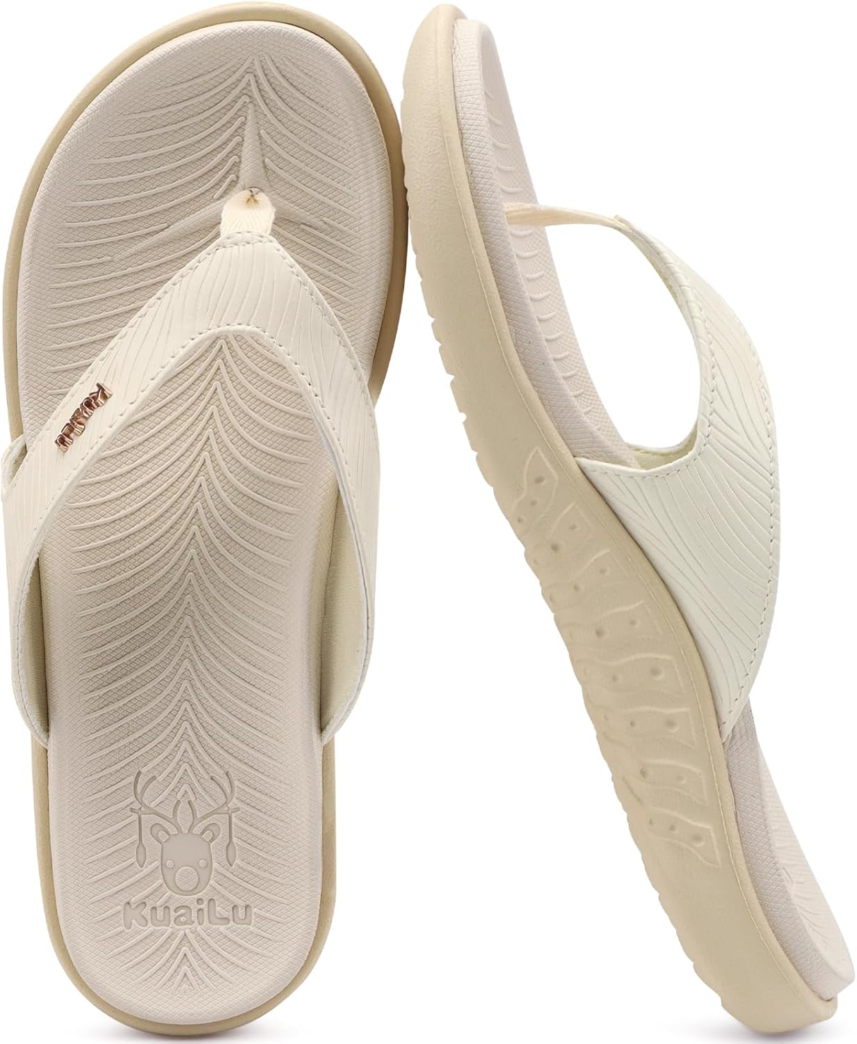 KuaiLu Women's Orthotic Arch Support Flip Flop Sandals - Image 7