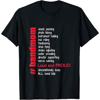 marching band mom shirts