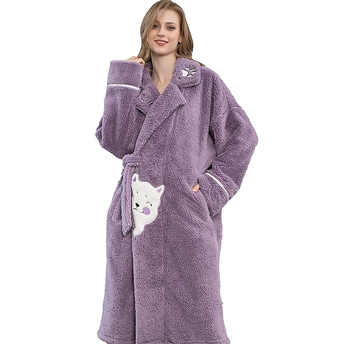 Buy Ladies Dressing Gown Fluffy, Fleece Womens Dressing Gowns for
