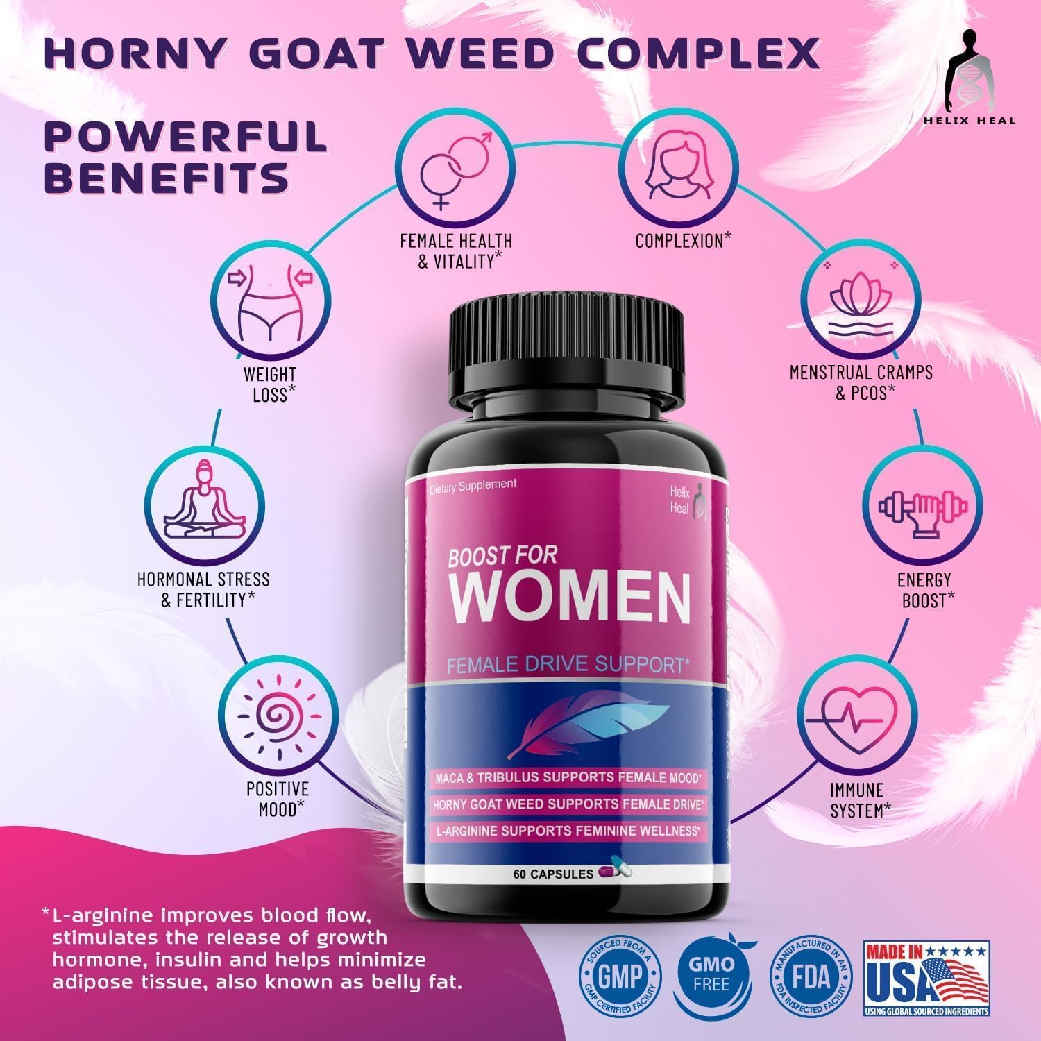 Helix Heal Libido Booster for Women - Fast Acting Female Desire Supplement — Amazon image 5