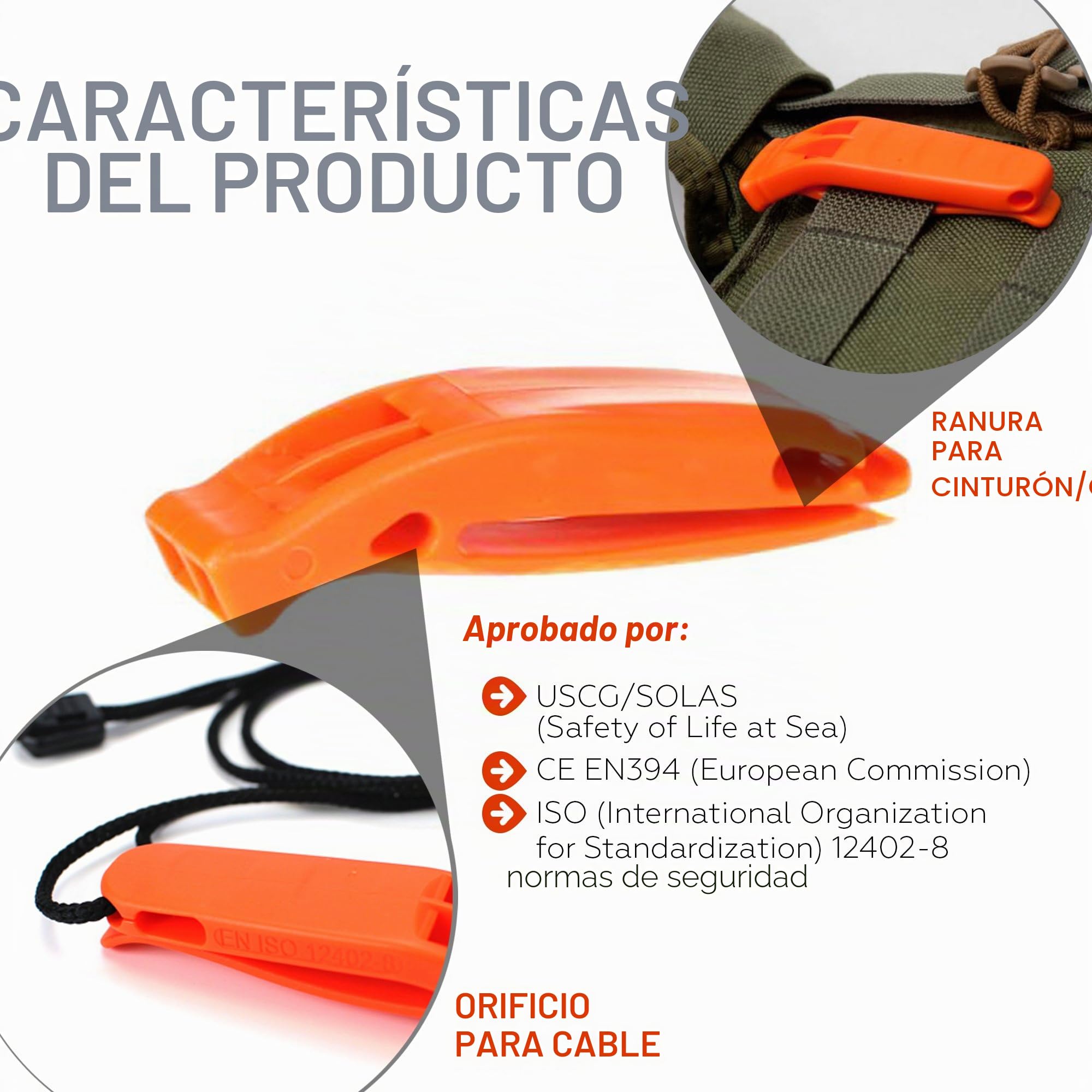 BRAMBLE Silbato Portátil De Emergencia Y Supervivencia - Accesorios de Seguridad | Accidentes, Socorrista, SOS y Mas