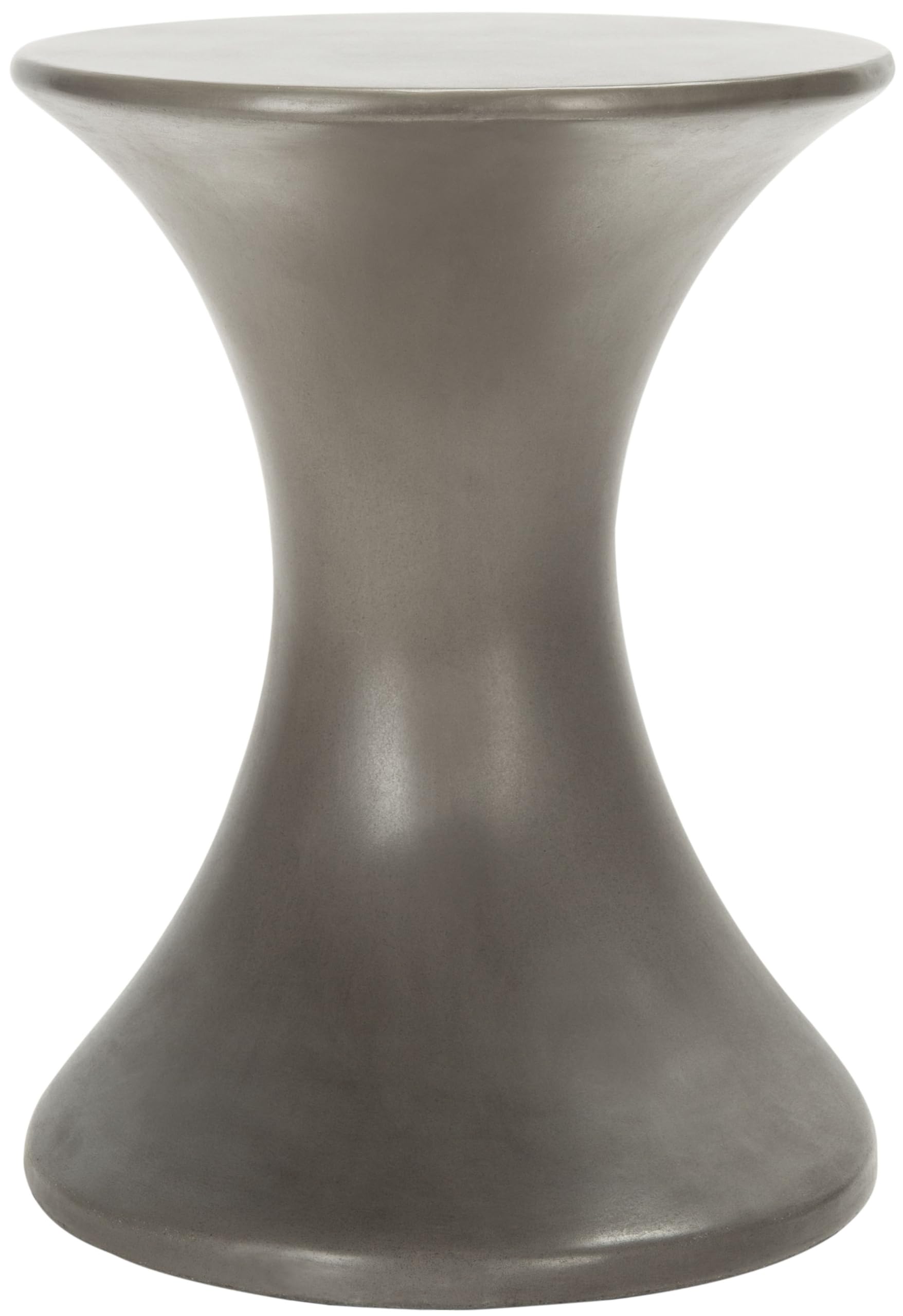 SAFAVIEH Outdoor Collection Kavita Modern Dark Grey Concrete Accent Table (Fully Assembled)