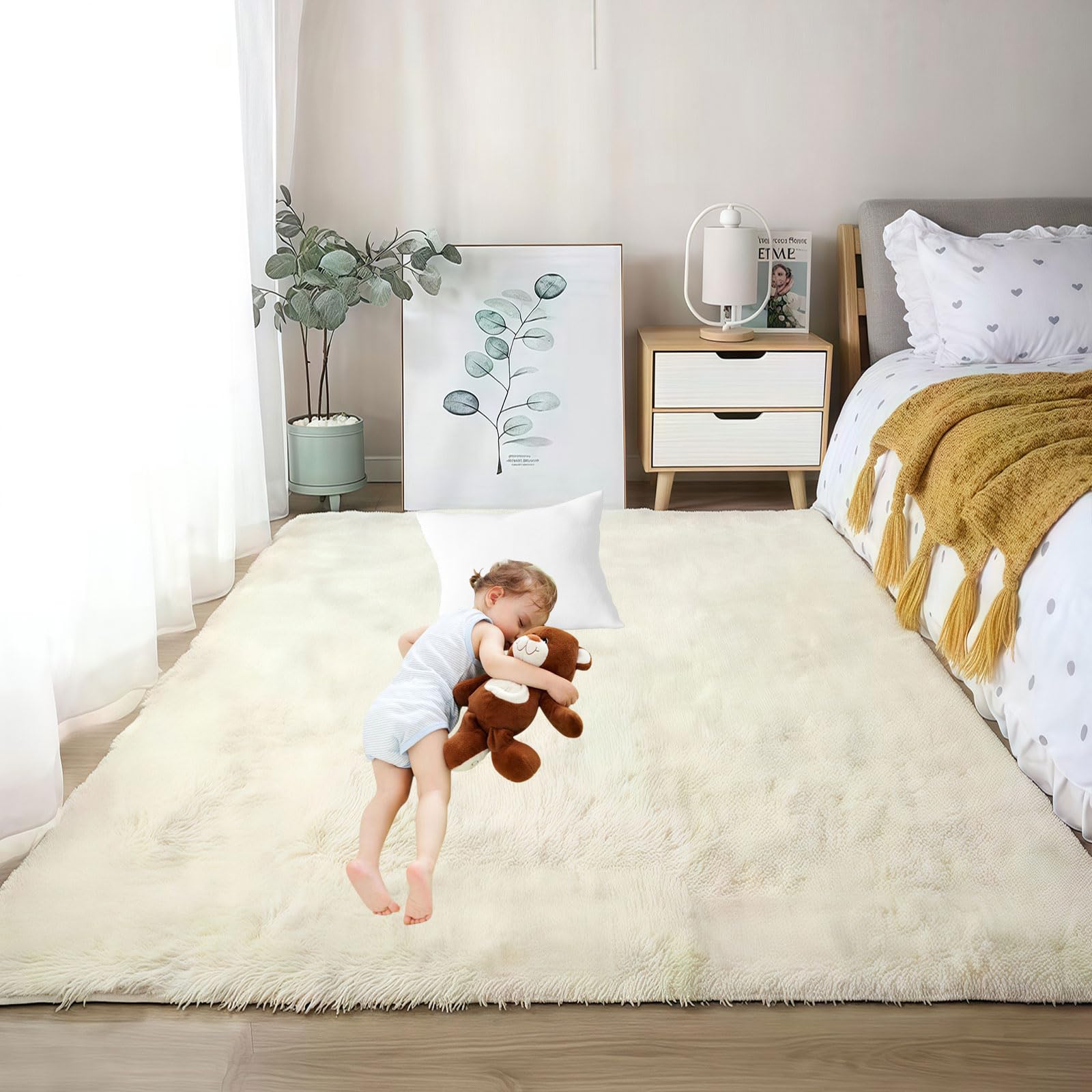 Tapis chambre shaggy pour créer une ambiance cocooning dans votre salon