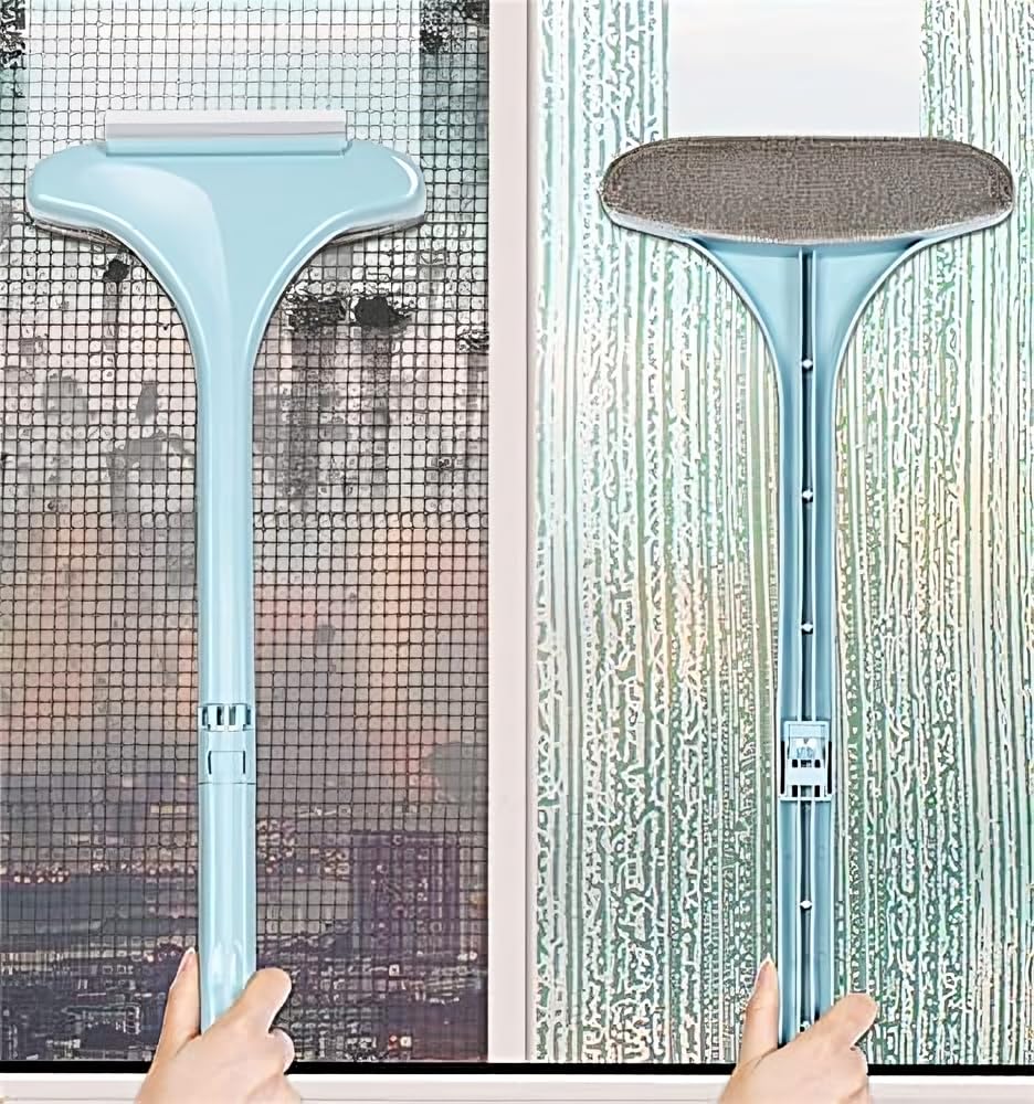 Desi BAE Multifunctional Screen Brush 2 in 1 Mesh Cleaning Brush & Wiper with Extended Handle Window Cleaning Brush Net Cleaner Double-Sided Window Cleaner Window Mesh Cleaner, Multi (Mesh Cleaner) (B0CVYWZ8P2) Amazon Price History, Amazon Price Tracker