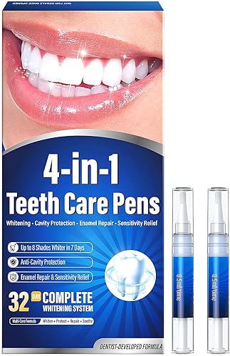 Teeth Whitening Pen Kit - 35% Carbamide Peroxide, 1 Whitening Pens + 1 Remineral