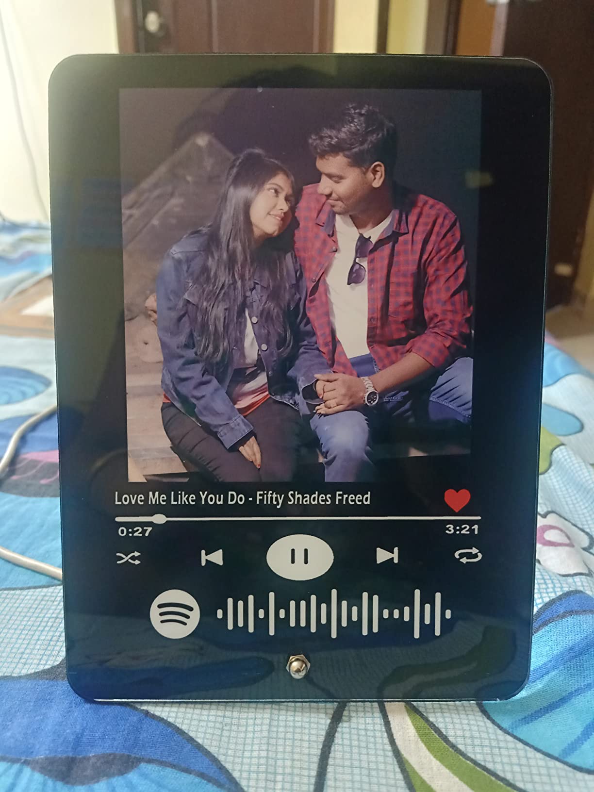 Spotify Rectangular Customized Photo and song Spotify Plaque | Personalized Printed Frame ...