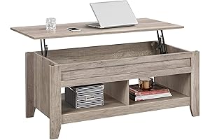 Yaheetech Lift Top Coffee Table with Storage and Lower Shelf