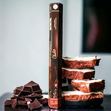 Flute Stick Incense, Chocolate Smell, 20 Pieces Stick Incense (Chocolate)