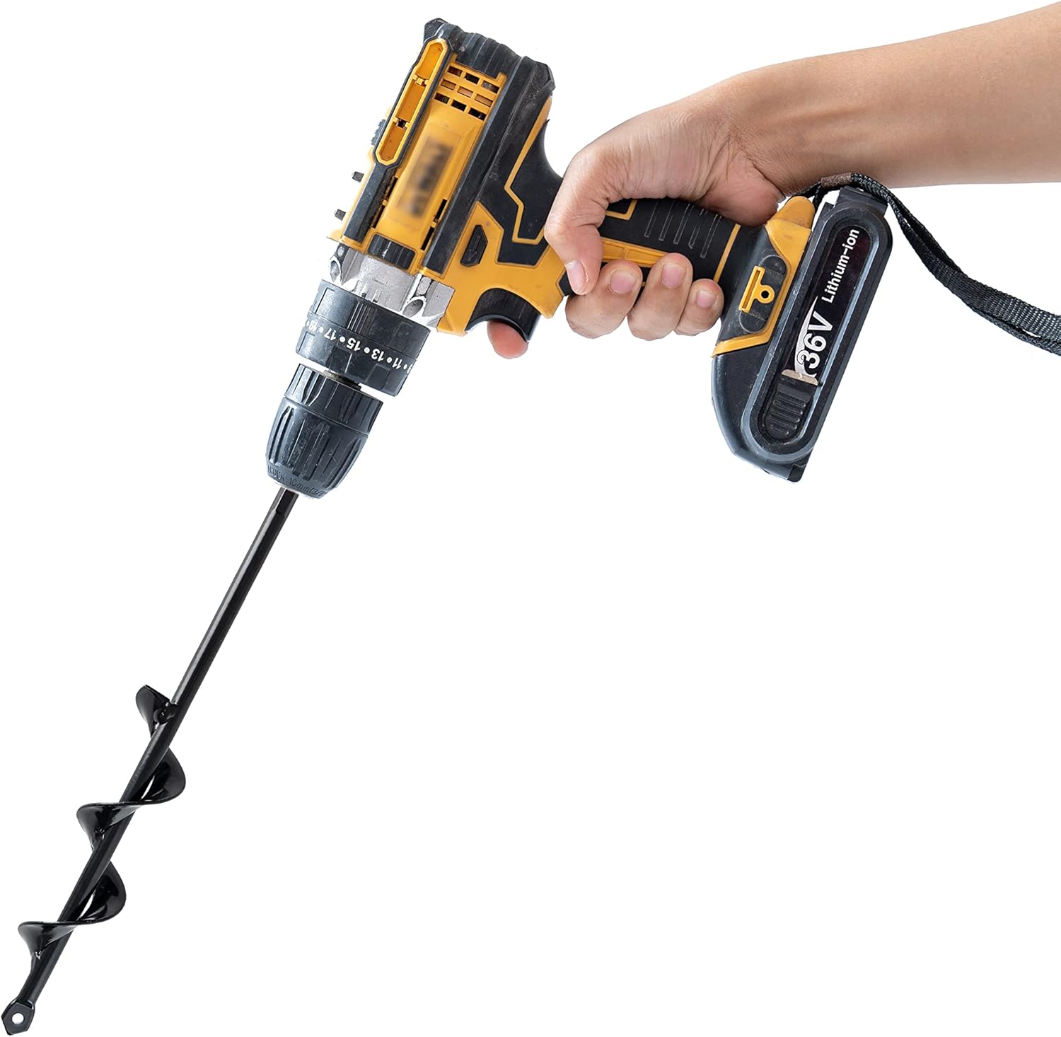 VASGOR Set 3 (1.6x16, 2.6x16, 3.5x16) Solid Shaft Auger Drill Bit for Planting - Easy Planter Garden Auger - Bulb & Bedding Plant Augers - Post Hole Digger for 3/8” Hex Drive Drill