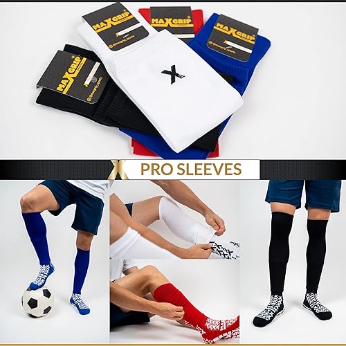 Miniatura 3 de MAXGRIP Pro - Calcetines de compresión para piernas de fútbol espinillaalta elasticidad absorbe la humedad fútbol baloncesto tru