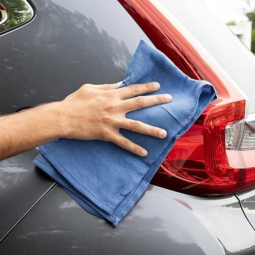 Miniatura 5 de Blue Huck Towels - Paquete de 100 toallas de limpieza a granel, multiusos para ventanas, vidrio, mecánicos, garaje y comerciales, paños absorbentes