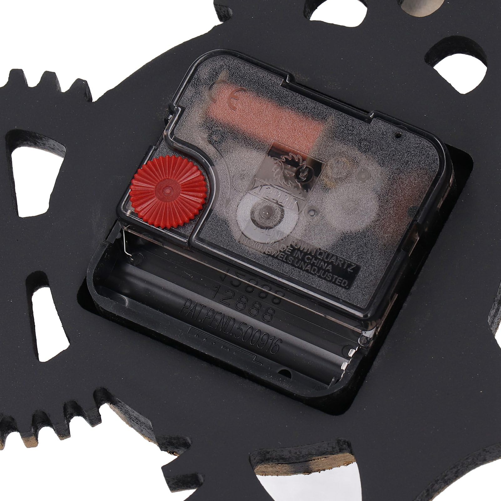 Reloj de pared retro 3D grande de 34 cm con engranajes de madera vintage con números de estilo industrial, reloj de pared con engranajes móviles, reloj de pared para el hogar, sala de estar