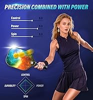 Vista 5 de Hicober Juego de 2 paletas de pickleball