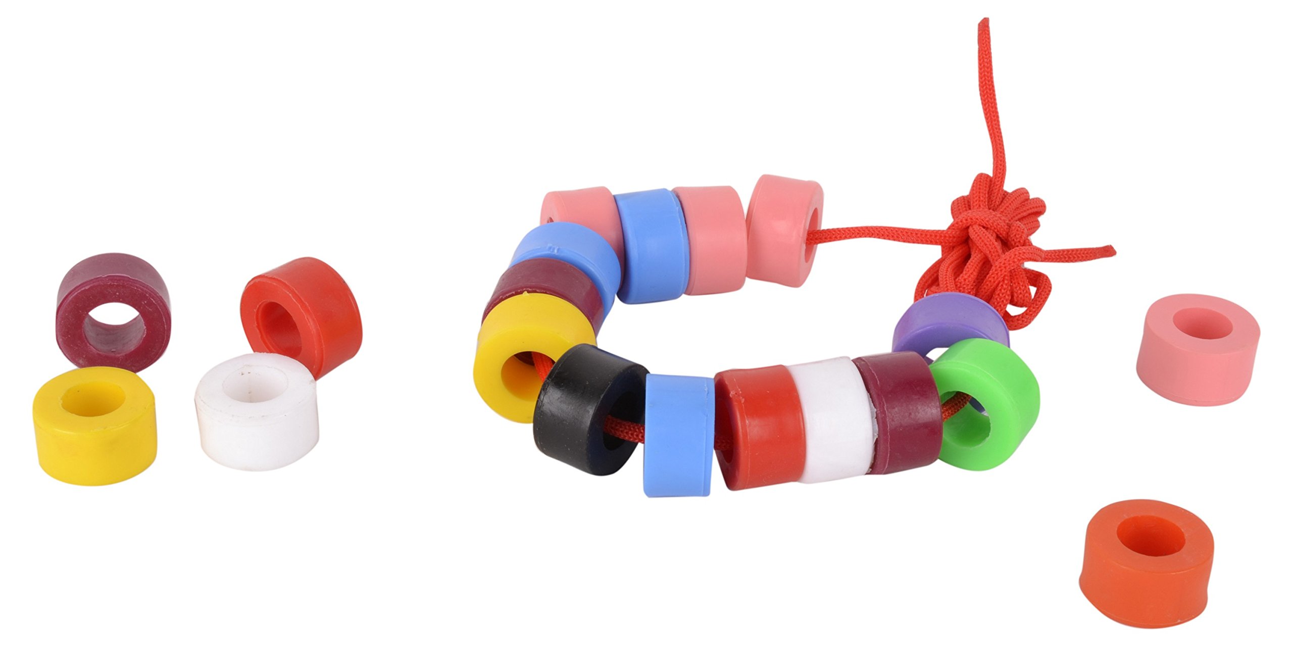 Skillofun Wooden Beads Set, Multi Color (50 Beads) (B009GCTRCU) Amazon Price History, Amazon Price Tracker