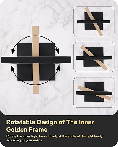 Miniatura 4 de EDISHINE Lámpara de mesa LED, lámpara de noche de 3 temperaturas de color (3000 K, 4500 K, 6000 K), 750 lúmenes, lámpara de mesita de noche