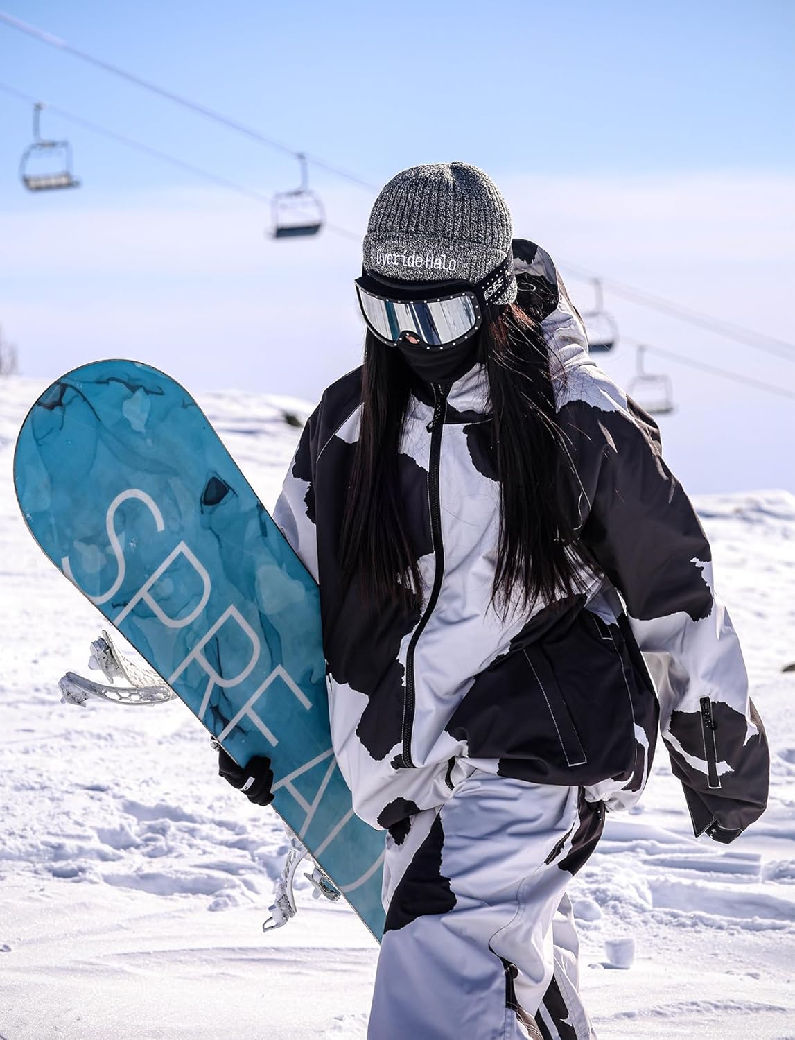 GSOU SNOW Men Ski Jacket Snowboard Waterproof Baggy Snow Coat Warm Winter Sport Hooded - Image 3